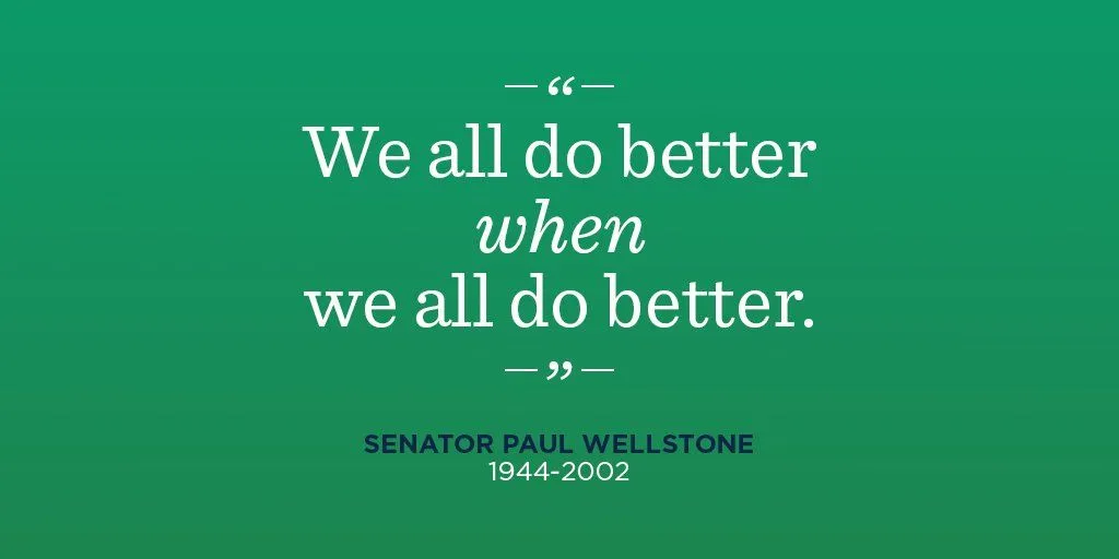 Sen. Paul Wellstone social justice quotation
