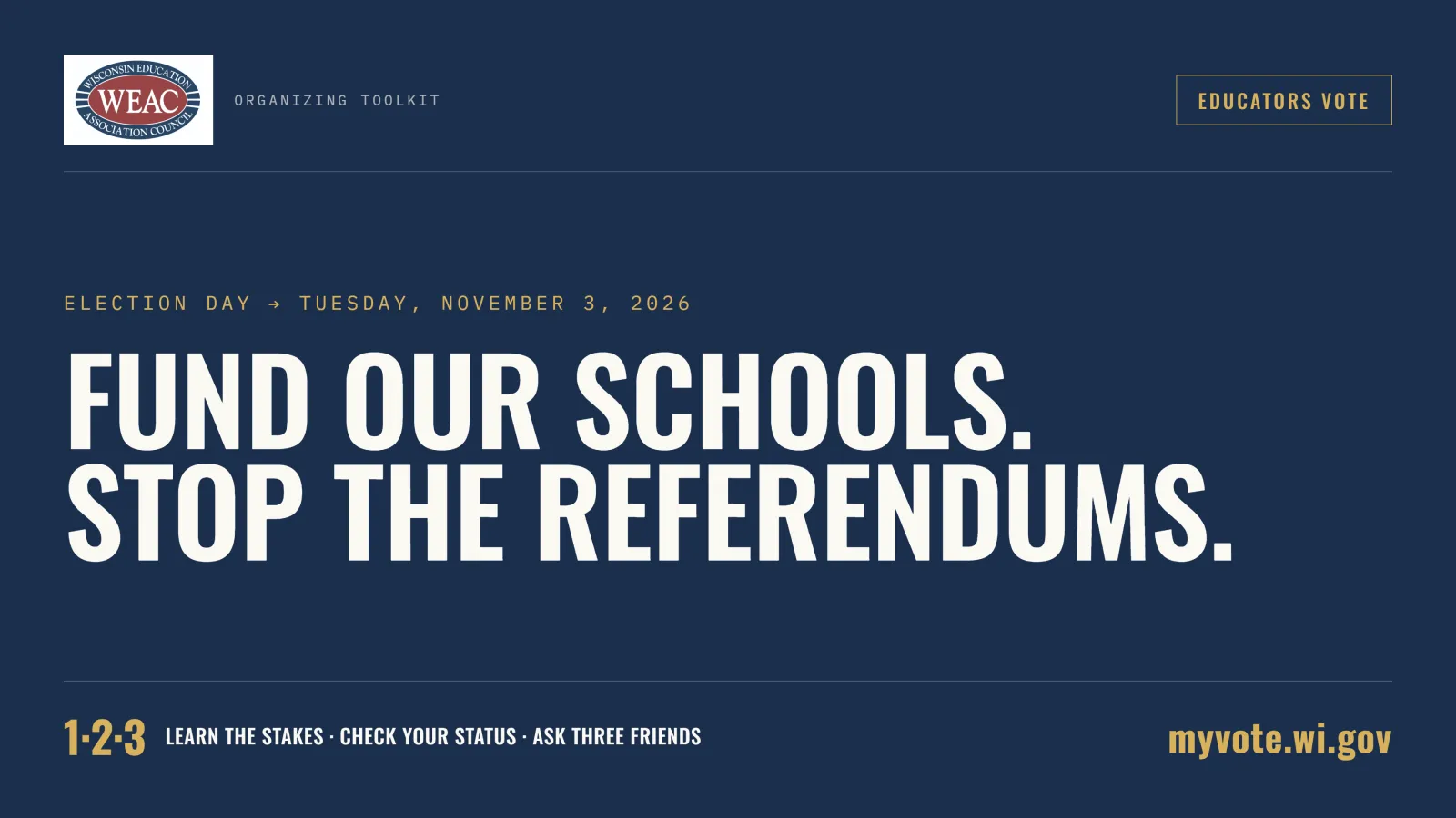 Fund our schools headline