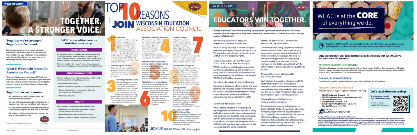 Graphic of Membership Booklet spread out