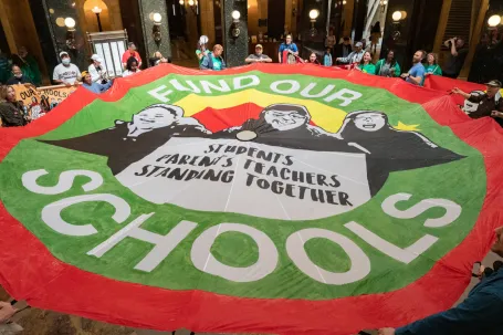 MTEA demonstration at Capitol