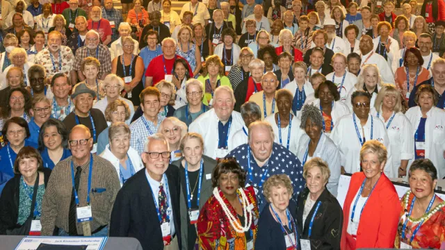 NEA Retired members in large group photo