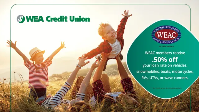WEA Credit Union promo graphic