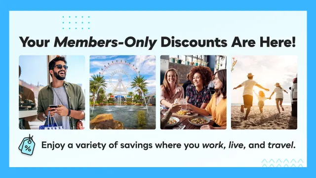 WEAC Savers Club banner annoucing travel, meals and other members-only discounts